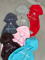 BICOLOR HEART LOGO HOODIE 