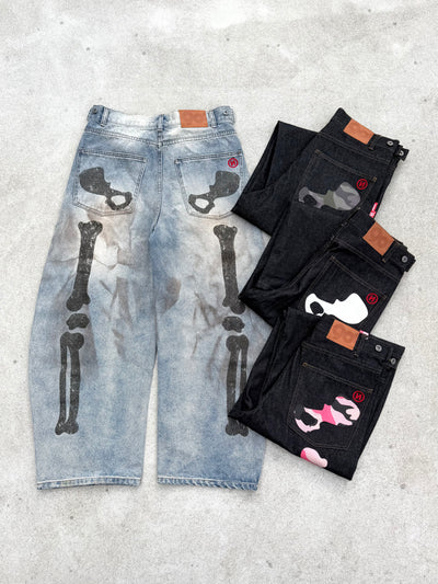 Bone Hand Denim pants