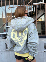 BICOLOR HEART LOGO HOODIE 