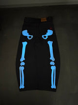 Bone Hand Denim pants (Glow in the Dark)
