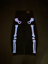 Bone Hand Denim pants (Glow in the Dark)