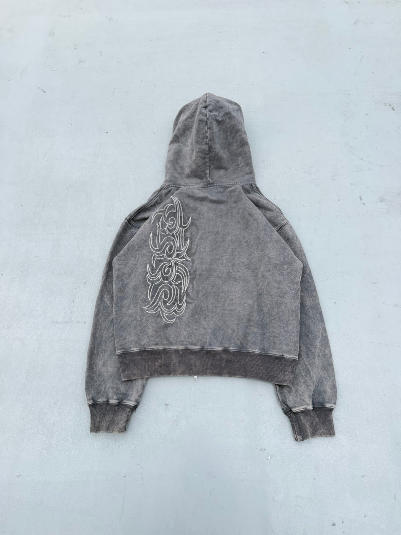 Tribal Logo Zip Hoodie – YZ