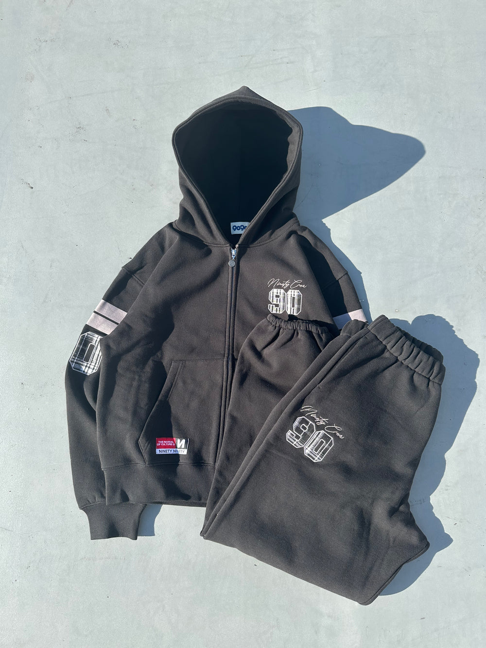 Numbering Check Zip Hoodie – YZ