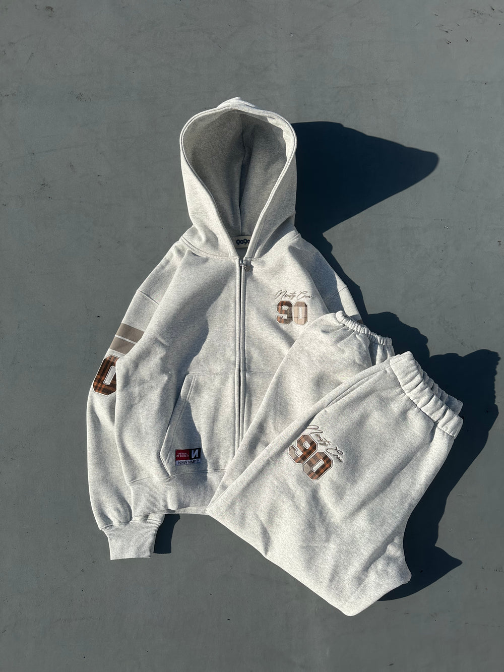 Numbering Check Zip Hoodie – YZ