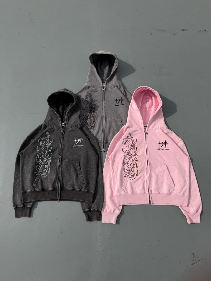 Tribal Logo Zip Hoodie – YZ