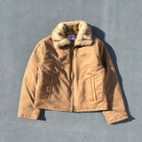 Suede far blouson