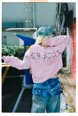 NINETY 로고 크루넥 스웨트 