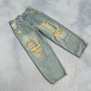 9090 x WUDGE BOY DAMAGE DENIM PANTS