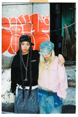 NINETY 로고 크루넥 스웨트 