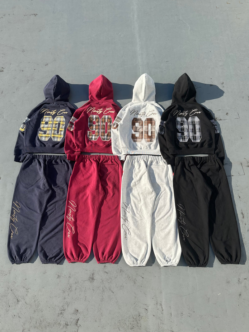 Numbering Check Zip Hoodie – YZ