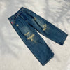 9090 x WUDGE BOY DAMAGE DENIM PANTS