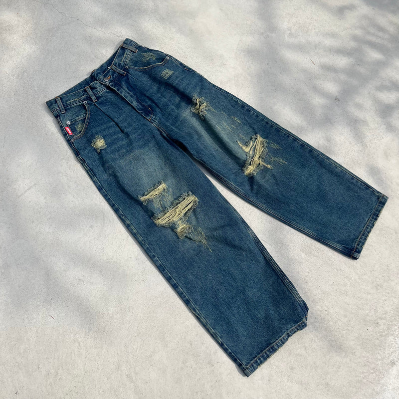 9090 x WUDGE BOY DAMAGE DENIM PANTS – YZ 9090 x WUDGE BOY DAMAGE DENIM PANTS – YZ