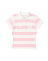 Curve Fit Striped Polo