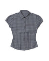 Back belt short-sleeved shirt