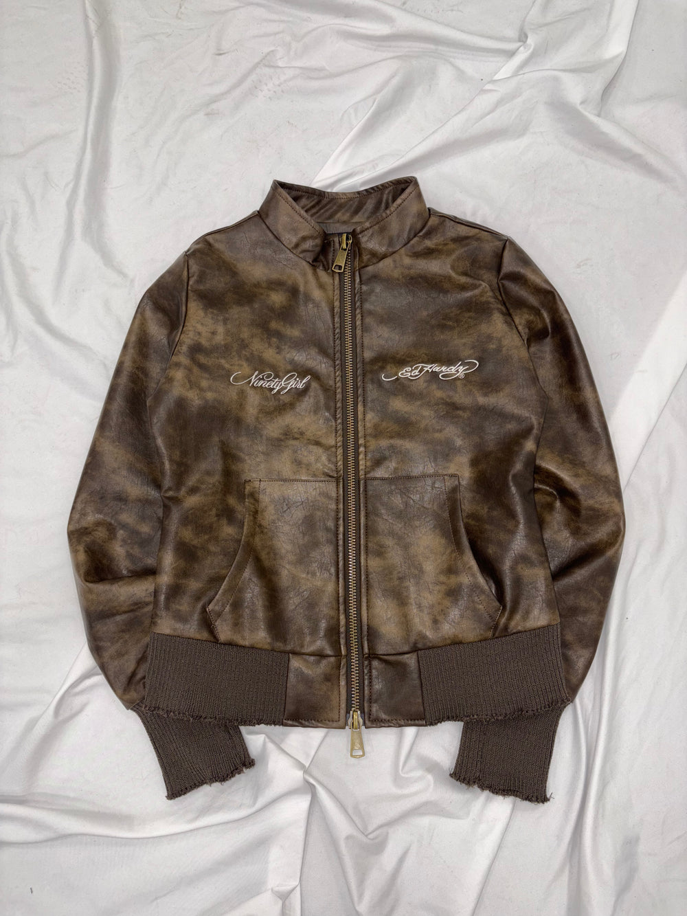Ed Hardy Fake Leather Jacket – YZ Ed Hardy Fake Leather Jacket – YZ