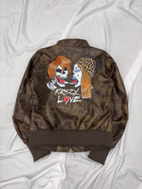 ×Ed Hardy 假皮夹克 