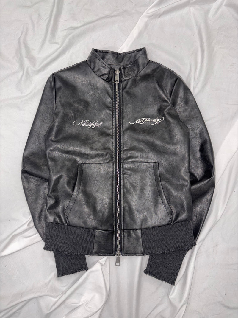 Ed Hardy Fake Leather Jacket – YZ Ed Hardy Fake Leather Jacket – YZ