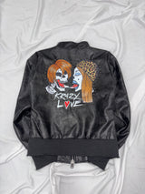 ×Ed Hardy 假皮夹克 