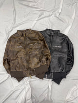 ×Ed Hardy 假皮夹克 