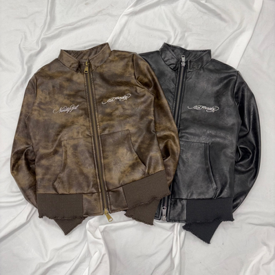 Ed Hardy Fake Leather Jacket – YZ Ed Hardy Fake Leather Jacket – YZ
