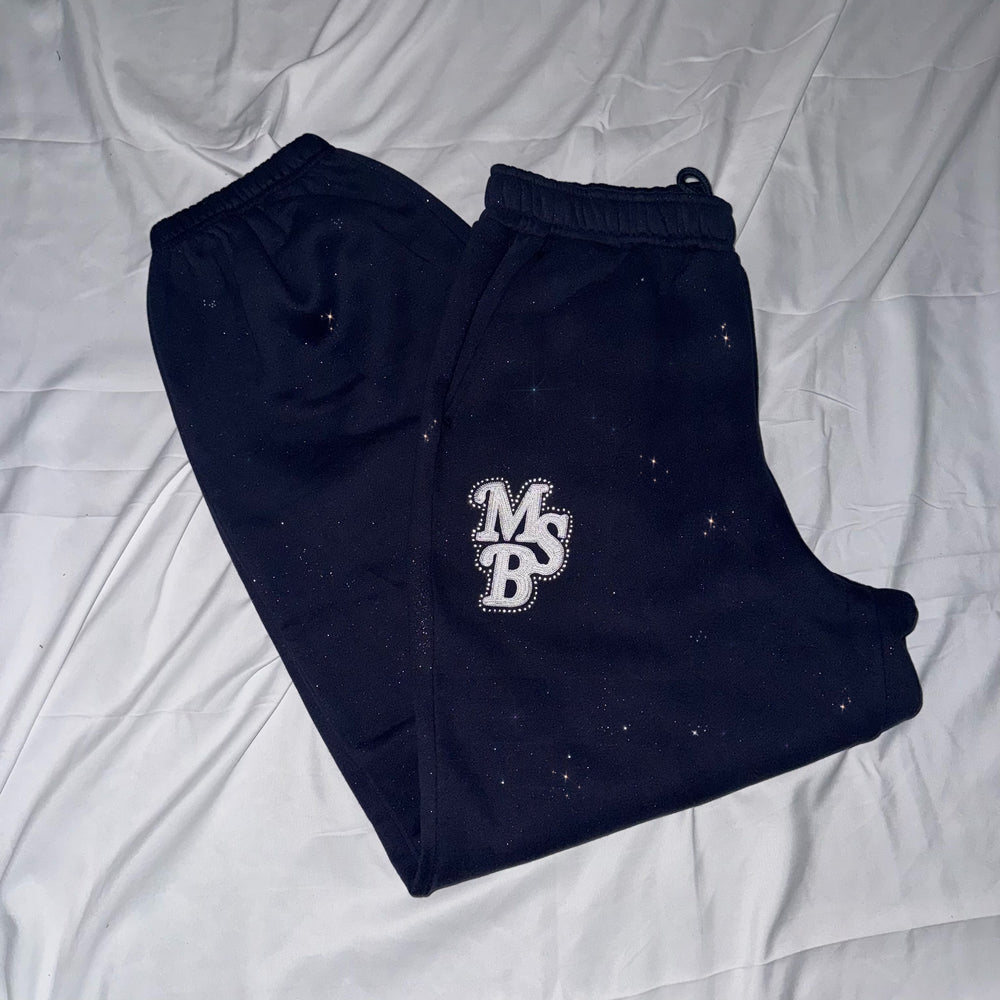 ballaholicnylon pants サイズS ネイビーにパープルライン BOTTOMS