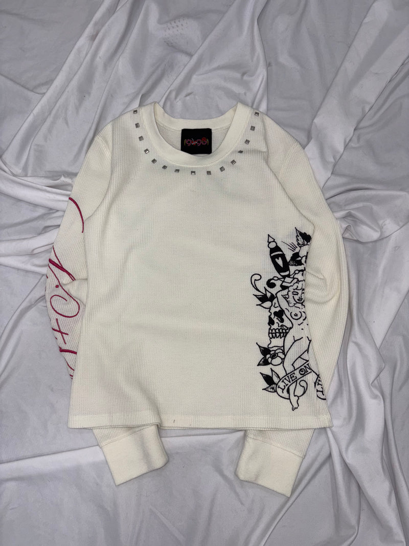 ×Ed Hardy 保暖長袖T恤 