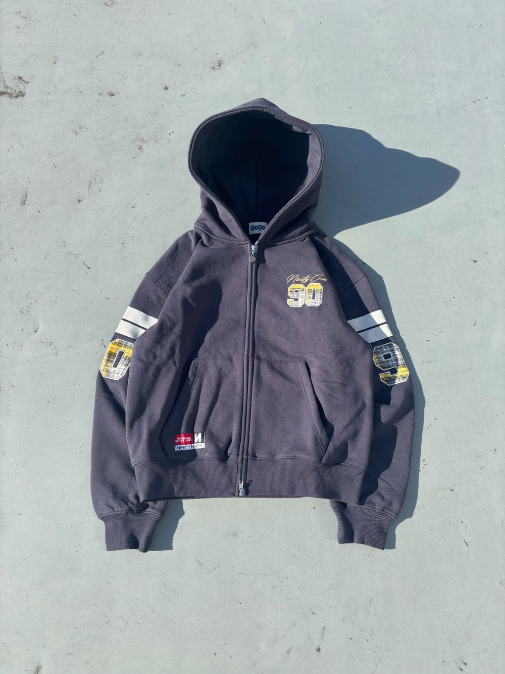 Numbering Check Zip Hoodie – YZ