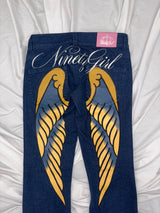 ×Ed Hardy 로우라이즈 데님 