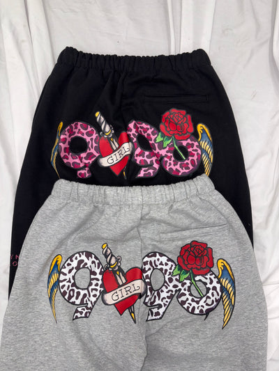 ×Ed Hardy  90 로고 스웨트 팬츠 