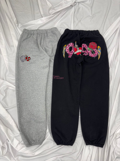 ×Ed Hardy  90 로고 스웨트 팬츠 