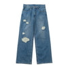 YS Damage Wide Denim