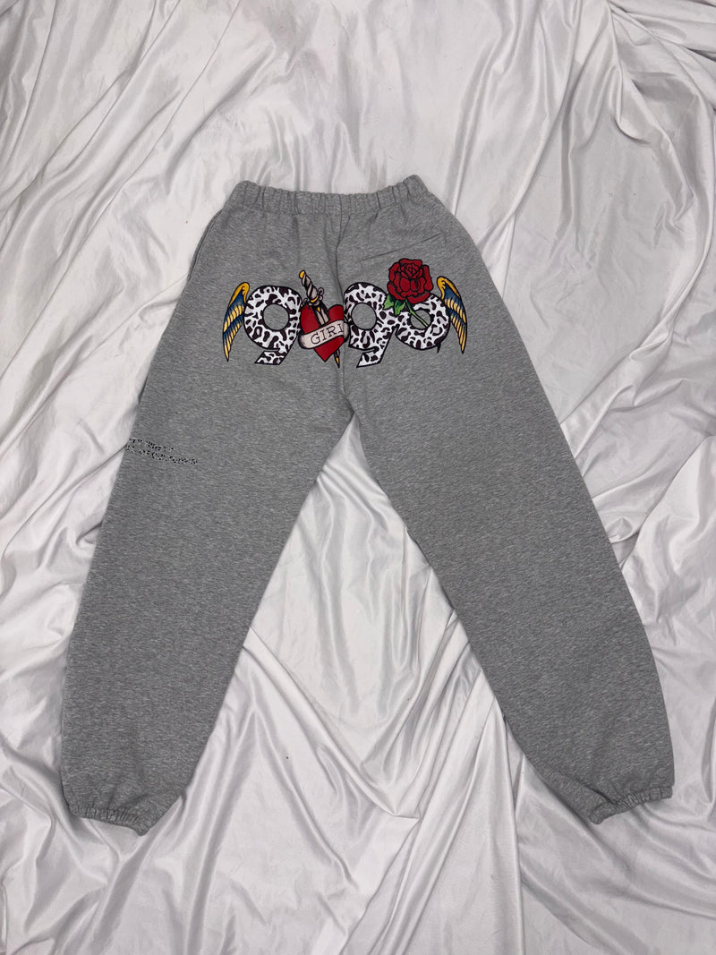 Ed Hardy 90 Logo Sweat Pants – YZ Ed Hardy 90 Logo Sweat Pants – YZ