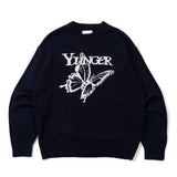 Butterfly Logo Lame Knit