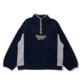 bi-color fleece half zip