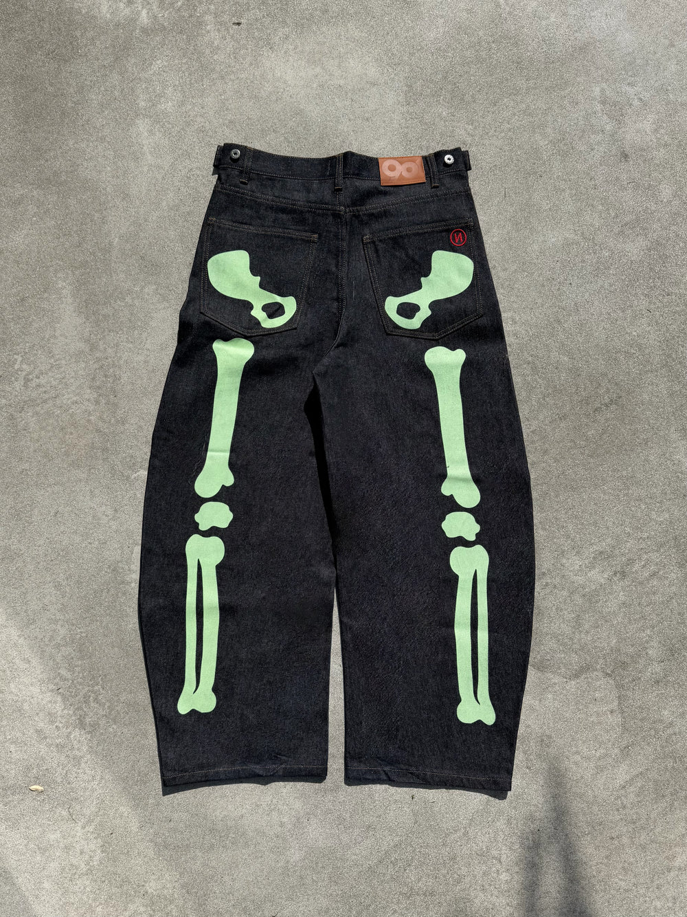 Bone Hand Denim pants (Glow in the Dark) – YZ