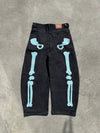 Bone Hand Denim pants (Glow in the Dark)