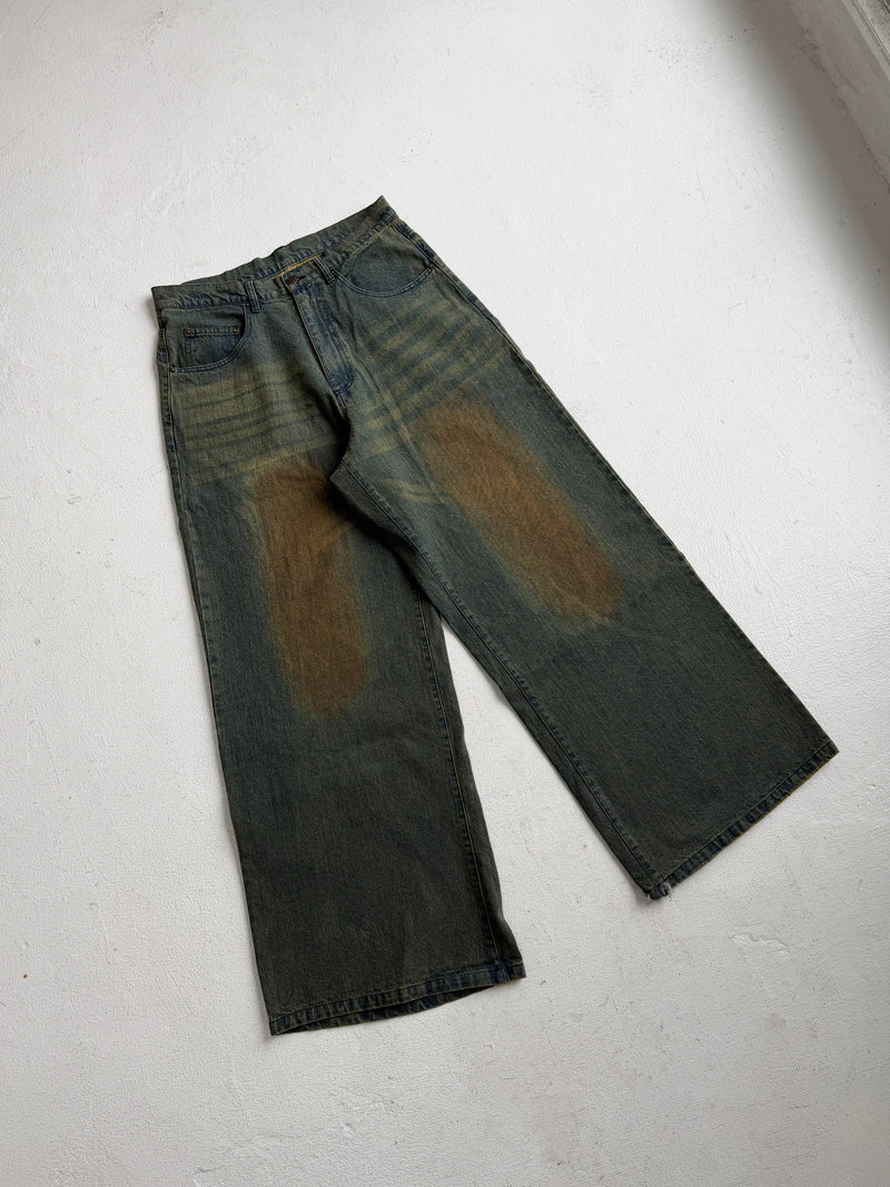 YS Washed baggy denim