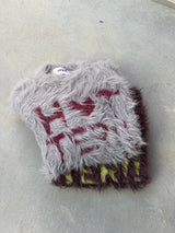 volume shaggy logo knit