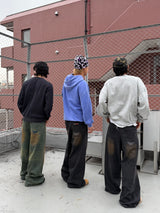 YS Washed baggy denim