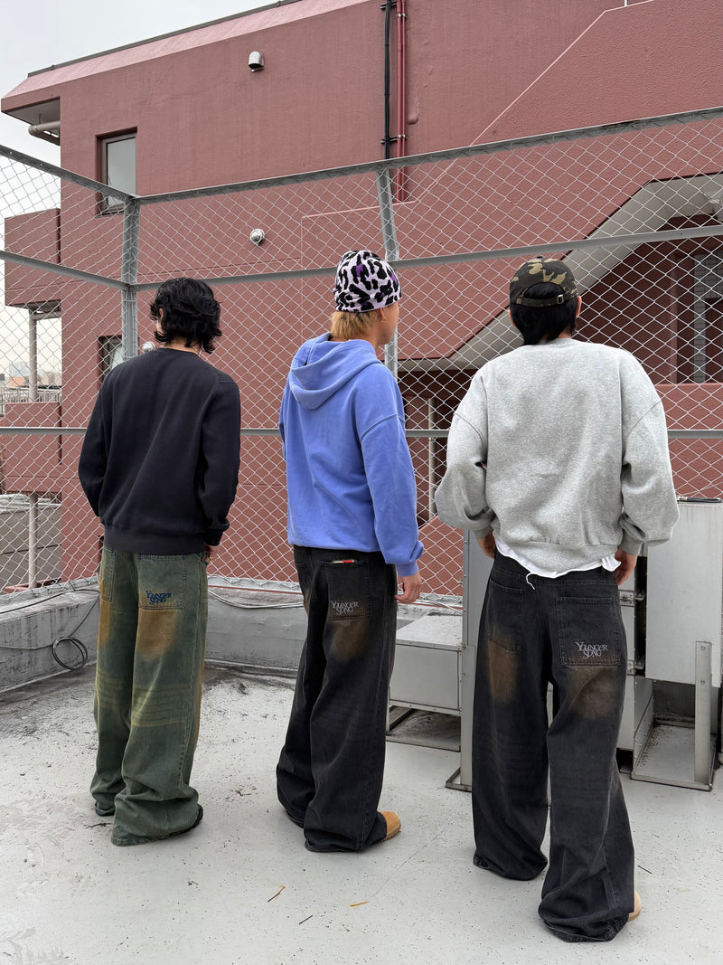 YS Washed baggy denim