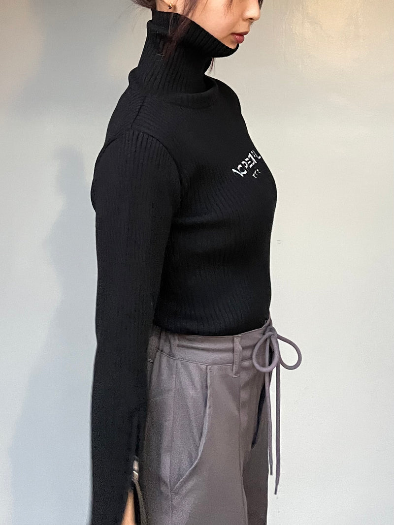 zipper rib knit