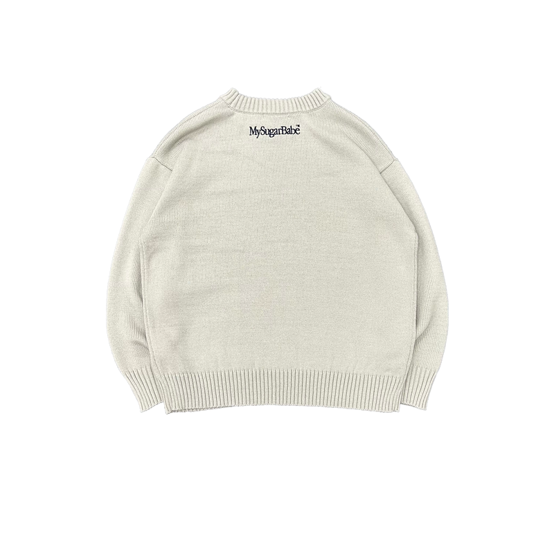 SPRAY LOGO KNIT (Scheduled to be shipped: 2024 early)