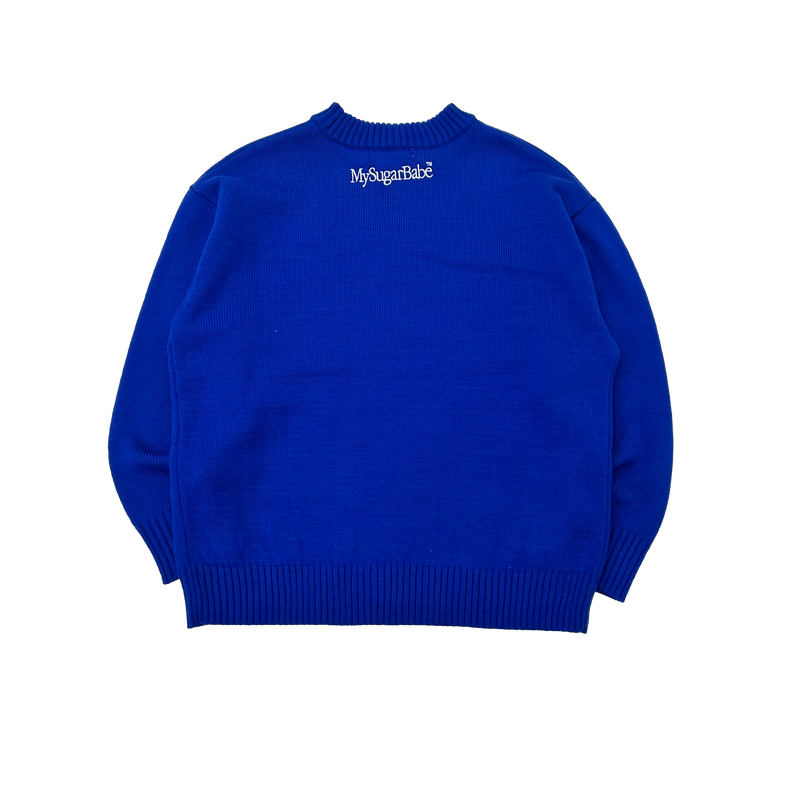 spray logo knit