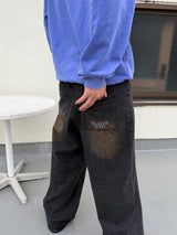 YS Washed baggy denim