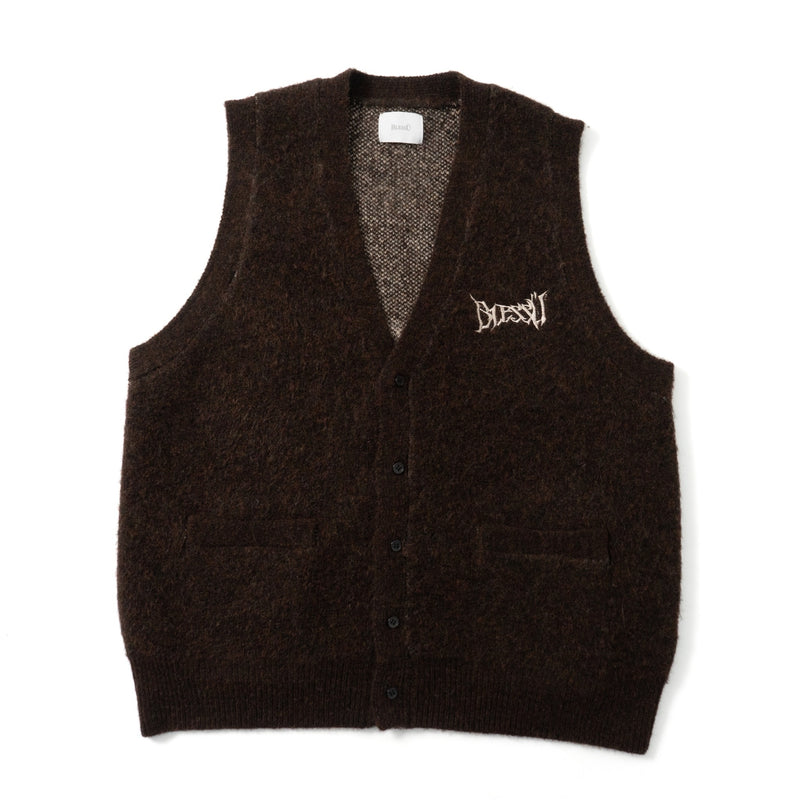 shaggy knit vest