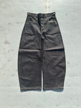 King Logo Slub Denim Buggy Pants 