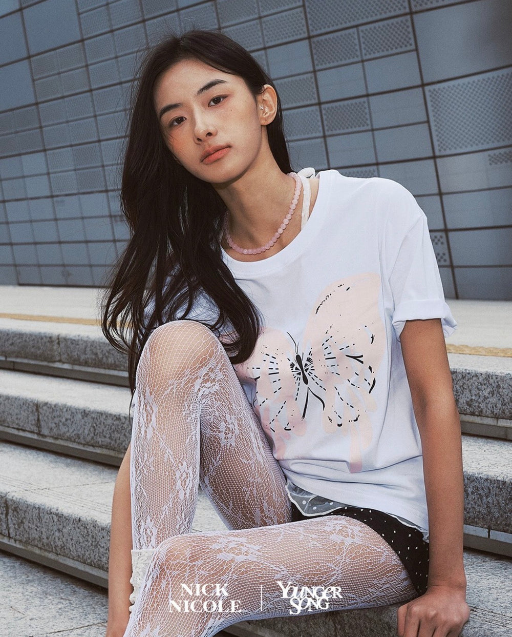 NICK&NICOLE × YOUNGER SONG] Melting Butterfly Top – YZ