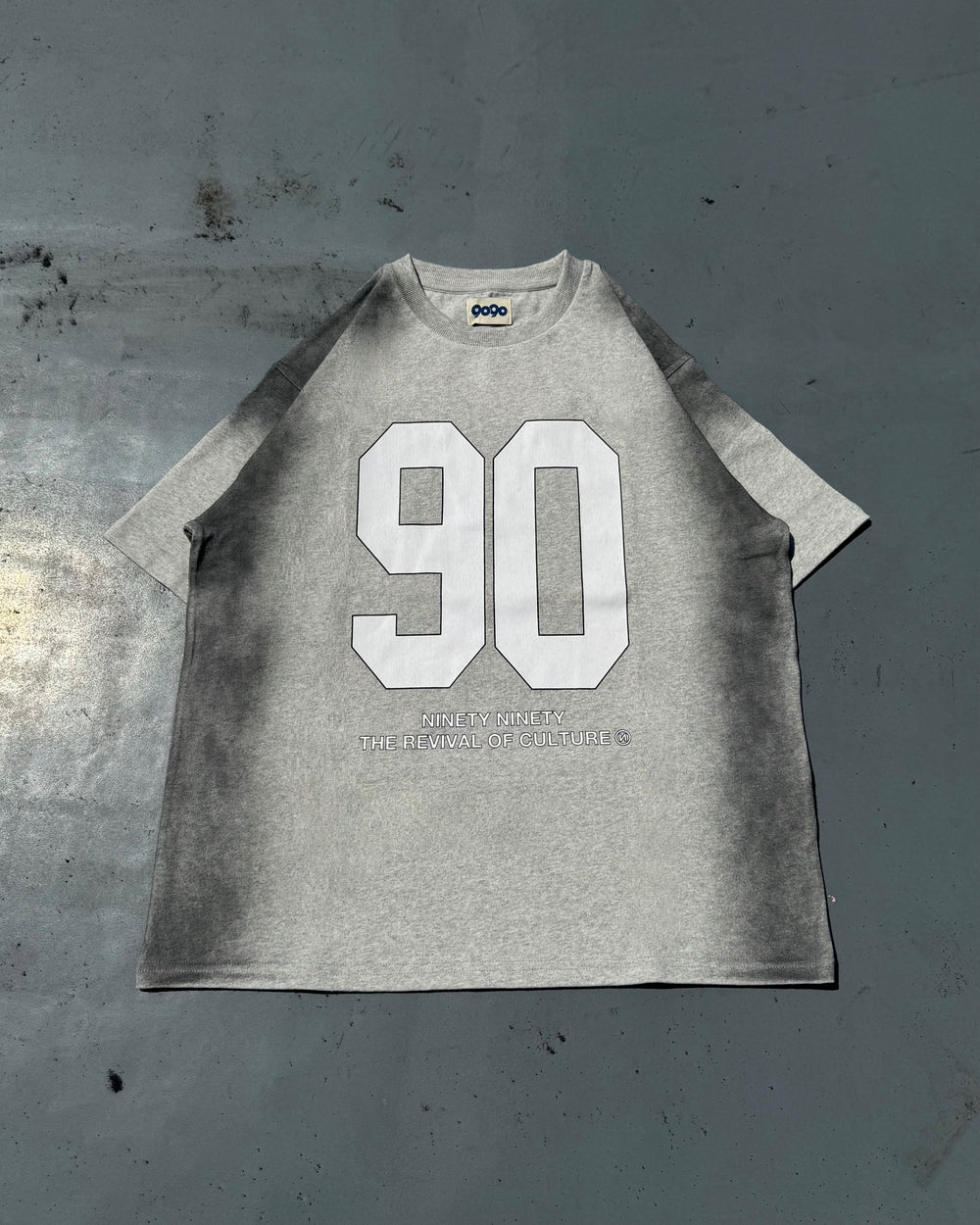 90 Numbering Sprayed Sweat Tee – YZ