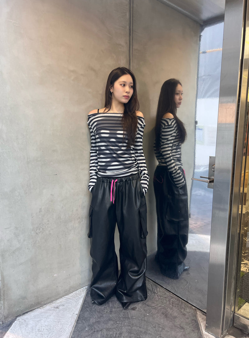 Leather tuck pants – YZ