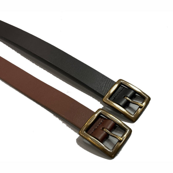 universal logo leather belt – YZ